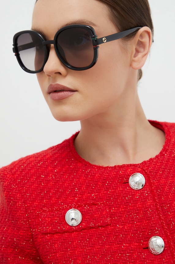 Gucci okulary przeciwsłoneczne gradientowa czarny GG1068SA