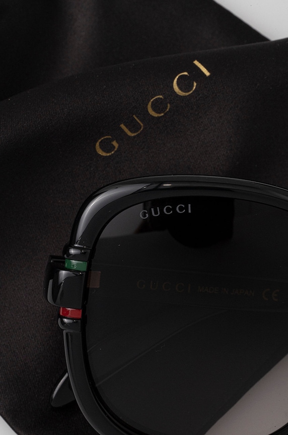 Gucci okulary przeciwsłoneczne GG1068SA czarny