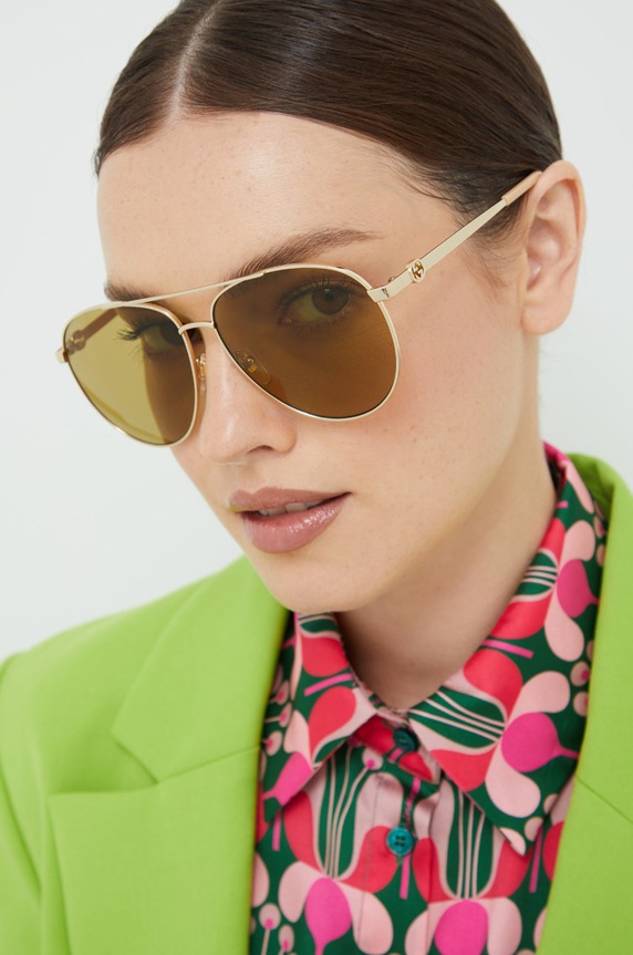 Slnečné okuliare Gucci nie zlatá GG1088S