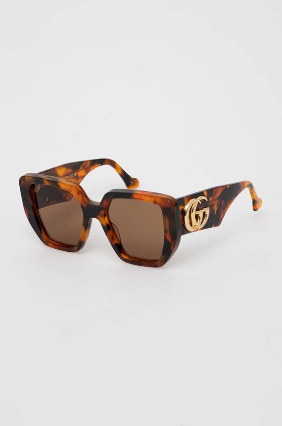 Gucci okulary przeciwsłoneczne GG0956S brązowy AA00