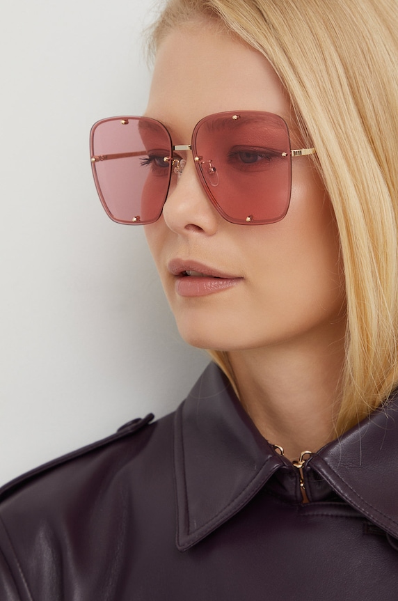 Alexander McQueen occhiali da sole AM0364S rosa