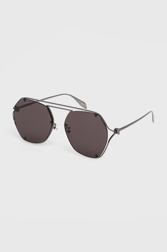 Alexander McQueen okulary przeciwsłoneczne AM0367S szary AA00