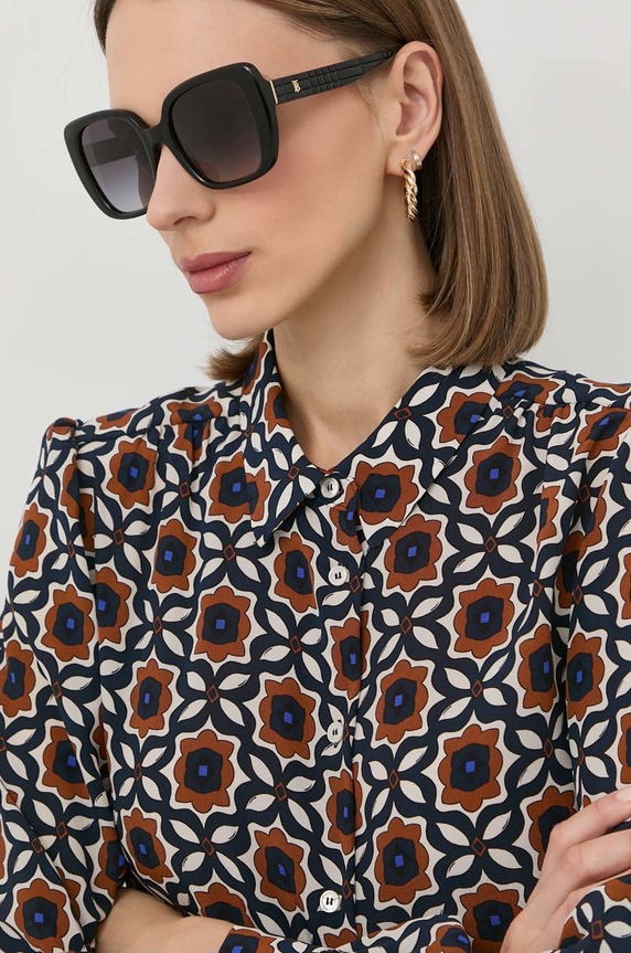 Burberry okulary przeciwsłoneczne HELENA 0BE4371 czarny AA00
