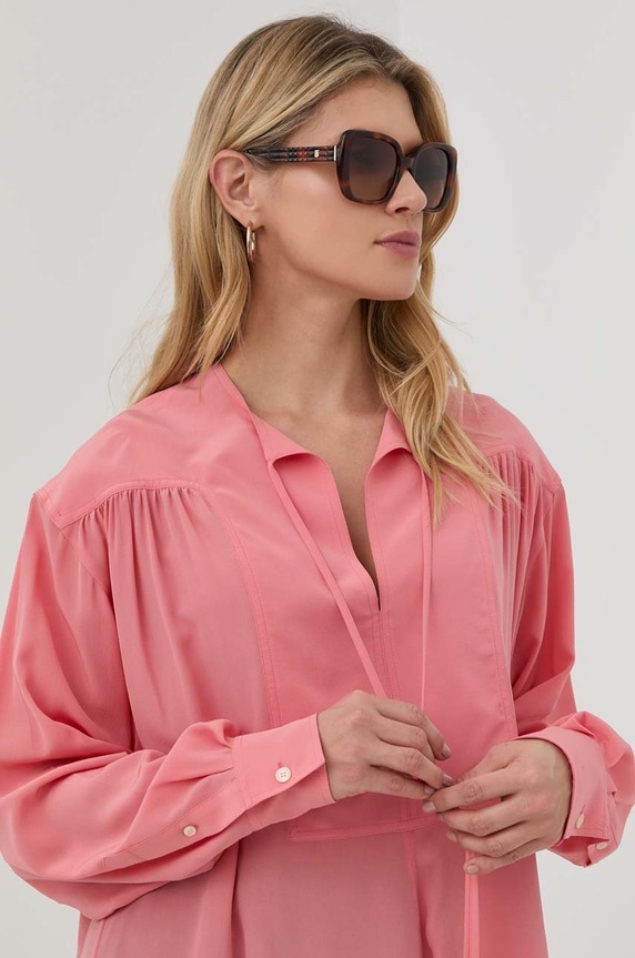Burberry okulary przeciwsłoneczne HELENA jednolita brązowy 0BE4371