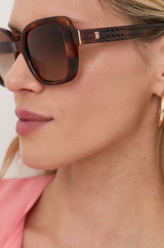 Akcesoria Burberry okulary przeciwsłoneczne HELENA 0BE4371 brązowy