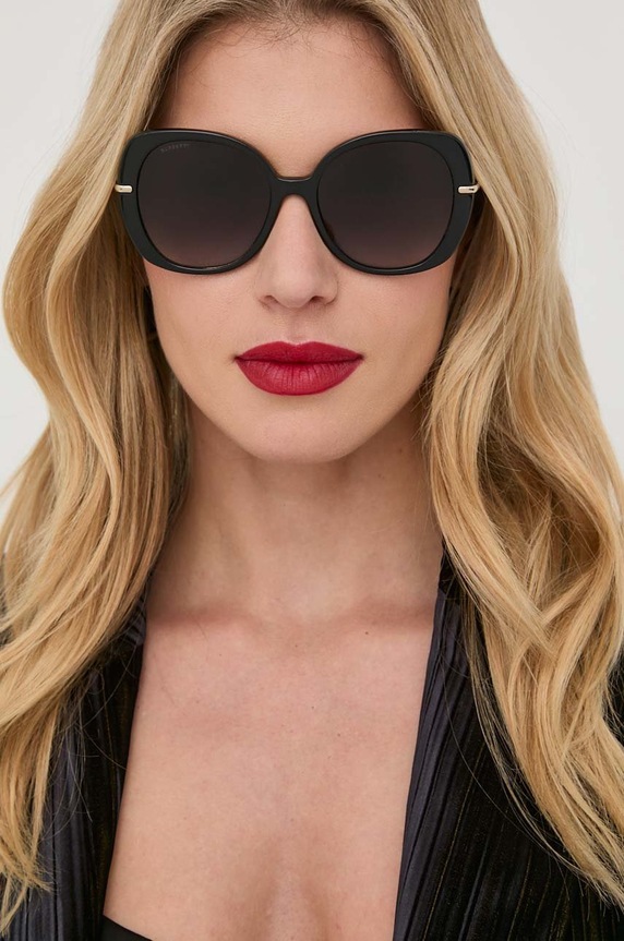 Burberry okulary przeciwsłoneczne okrągłe czarny 0BE4374
