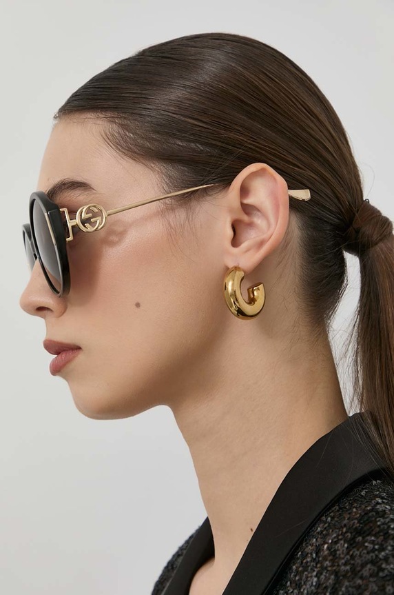Gucci okulary przeciwsłoneczne jednolita czarny GG1202S