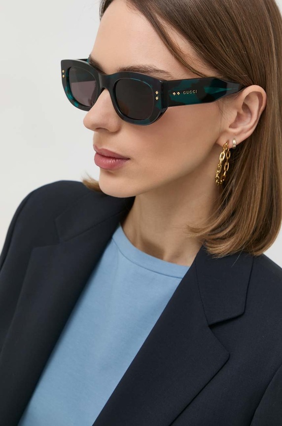 Gucci okulary przeciwsłoneczne jednolita czarny GG1215S