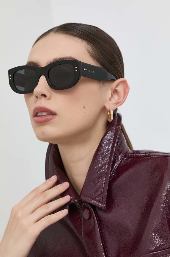 Gucci okulary przeciwsłoneczne jednolita czarny GG1215S