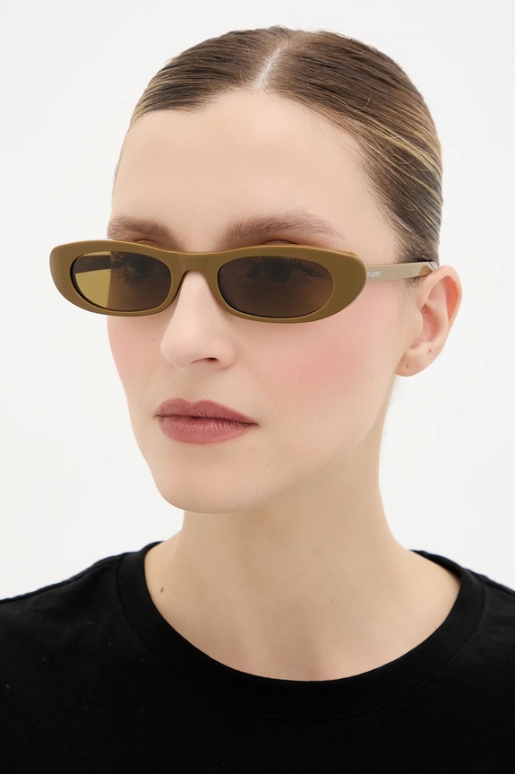 Saint Laurent okulary przeciwsłoneczne SHADE brązowy SL.557.SHADE
