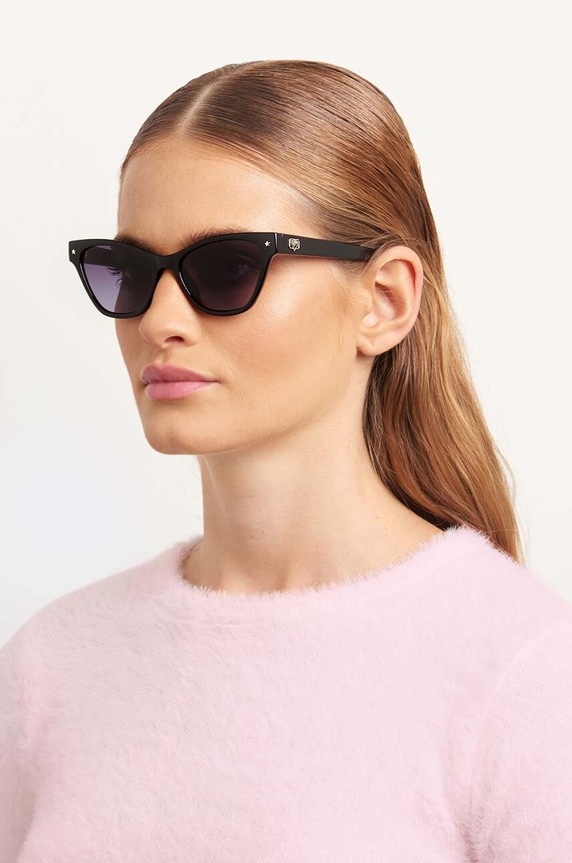 Chiara Ferragni occhiali da sole 1020/S occhi di gatto nero CF.1020/S