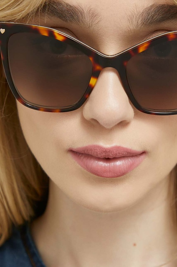 Akcesoria Love Moschino okulary przeciwsłoneczne MOL045/S brązowy