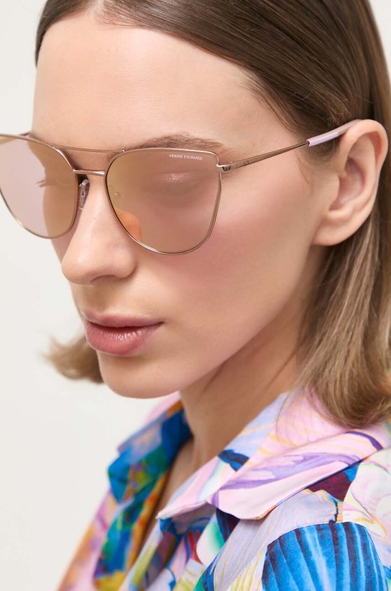 Sončna očala Armani Exchange Navadna bež 0AX2045S