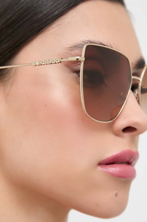 Burberry okulary przeciwsłoneczne ALEXIS gradientowa beżowy 0BE3143