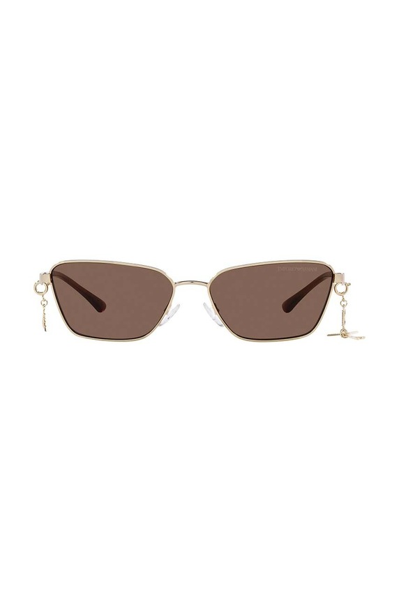 Emporio Armani okulary przeciwsłoneczne jednolita beżowy 0EA2141