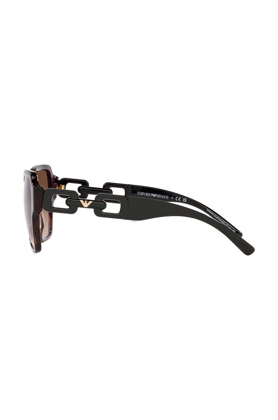 Emporio Armani okulary przeciwsłoneczne brązowy 0EA4202