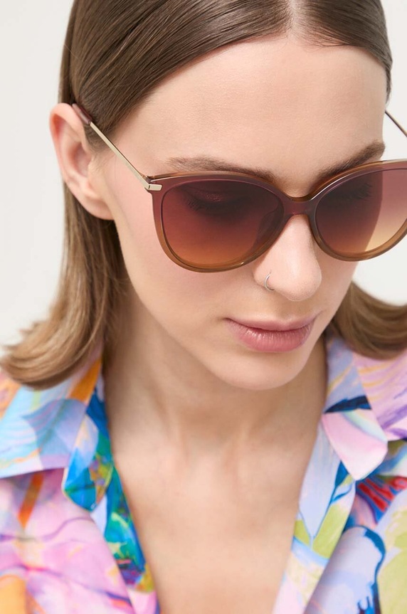 Γυαλιά ηλίου Michael Kors cat-eye καφέ 0MK2184U