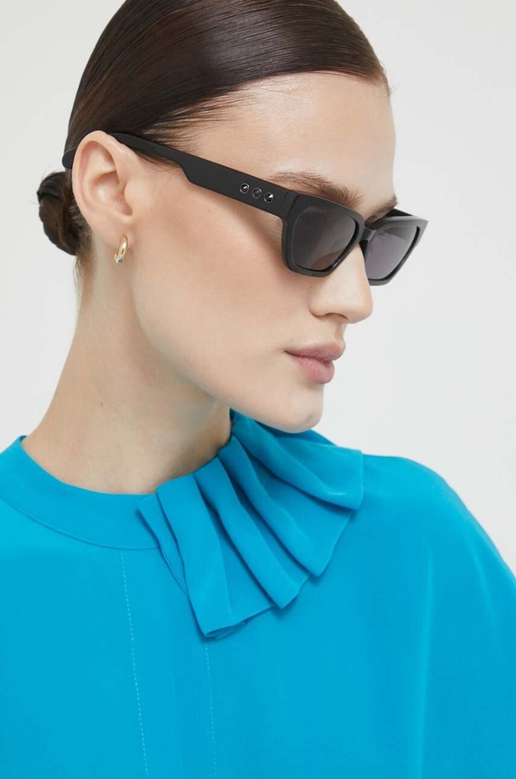 Swarovski okulary przeciwsłoneczne 56259306 MILLENIA prostokątne czarny 5625306