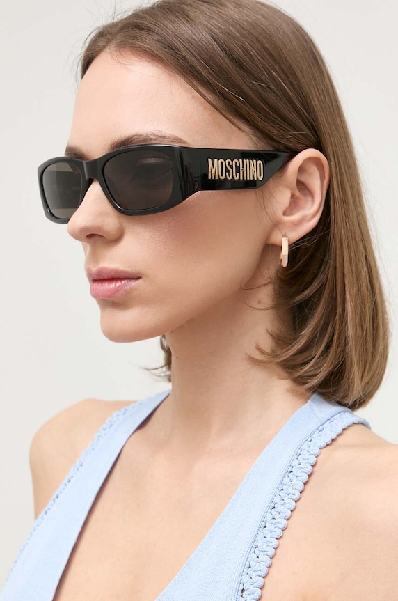 Γυαλιά ηλίου Moschino ορθογώνιο μαύρο MOS145/S