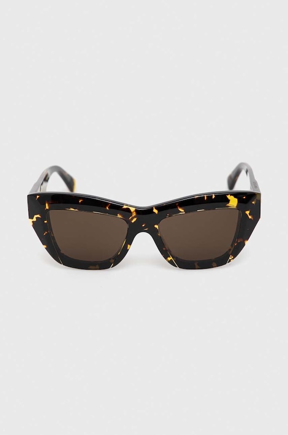 Akcesoria Bottega Veneta okulary przeciwsłoneczne BV1218S brązowy