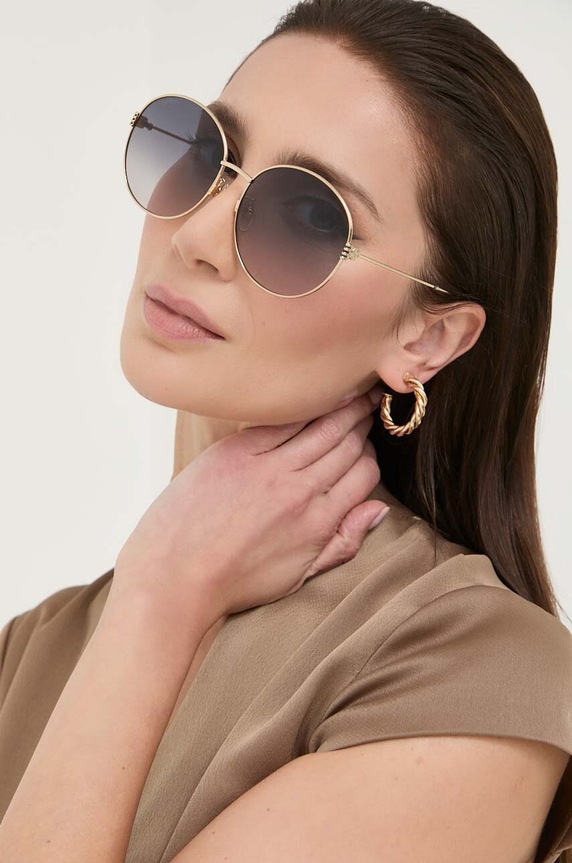 Slnečné okuliare Gucci hladký zlatá GG1281SK
