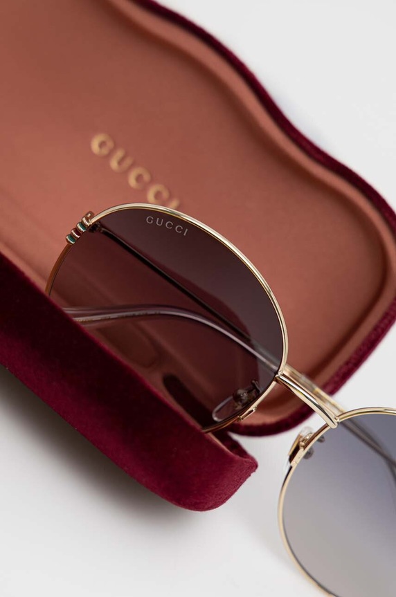 Slnečné okuliare Gucci GG1281SK zlatá