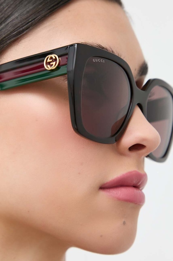 Gucci occhiali da sole sfumata marrone GG1300S