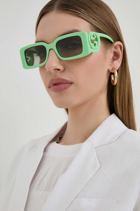 Gucci okulary przeciwsłoneczne zielony GG1325S