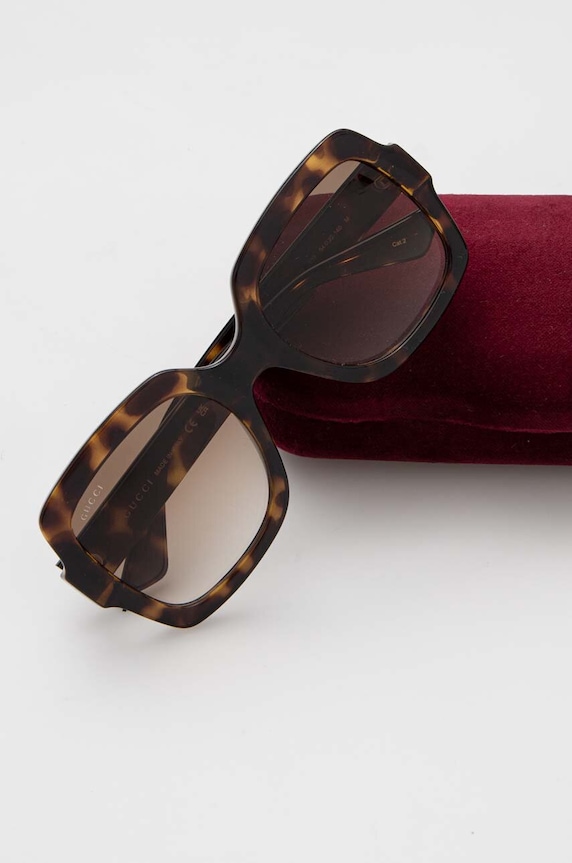 Slnečné okuliare Gucci hnedá GG1337S