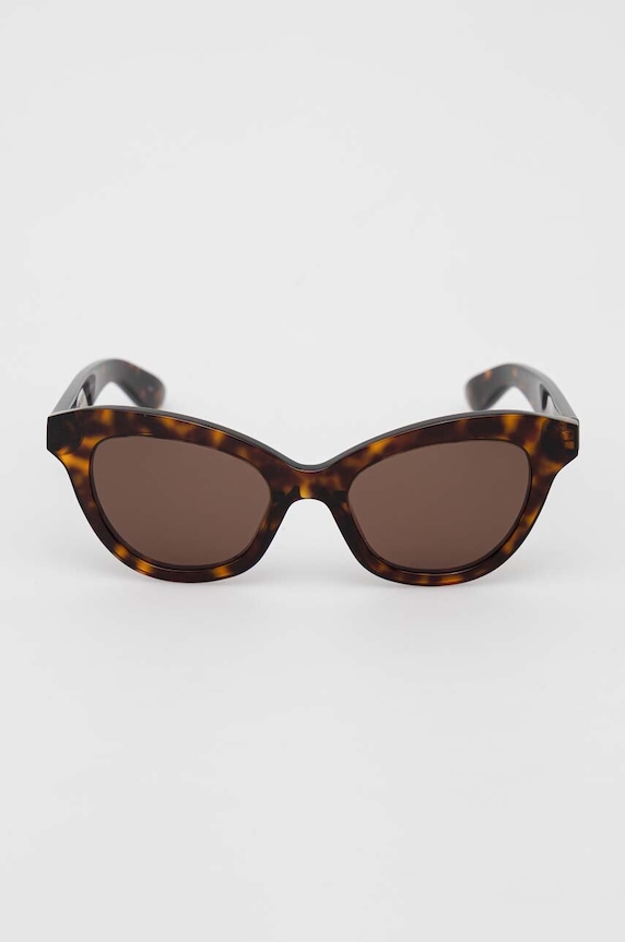 Akcesoria Alexander McQueen okulary przeciwsłoneczne AM0391S brązowy