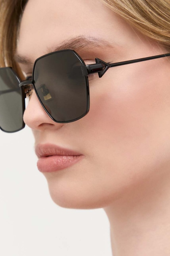 Bottega Veneta okulary przeciwsłoneczne BV1224S czarny