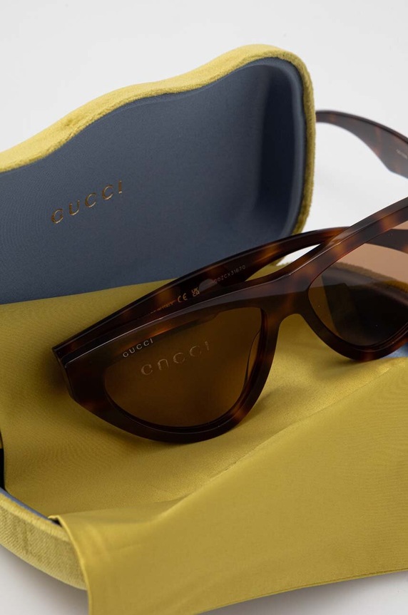 Gucci okulary przeciwsłoneczne brązowy GG1333S