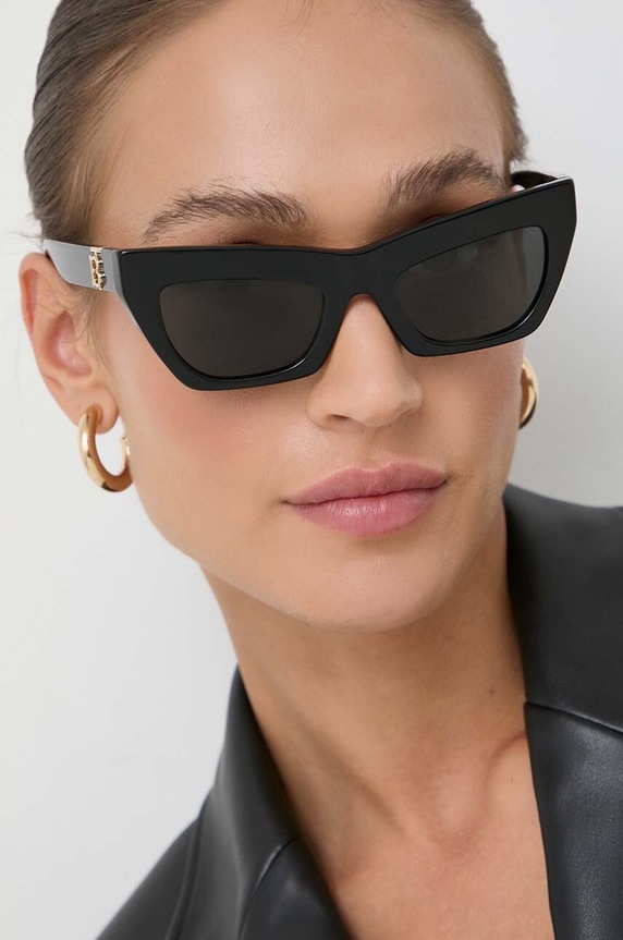Burberry okulary przeciwsłoneczne jednolita czarny 0BE4405