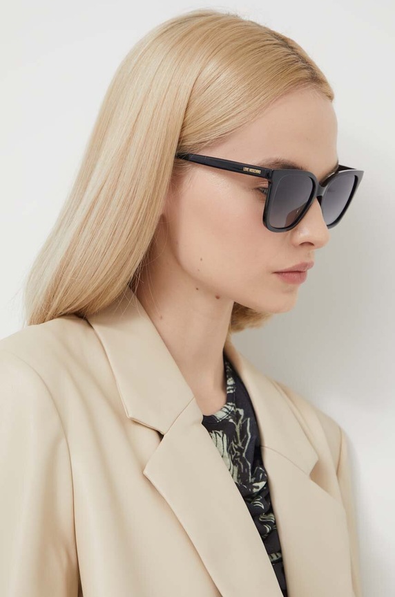 Sunčane naočale Love Moschino sjenčano crna MOL077/S