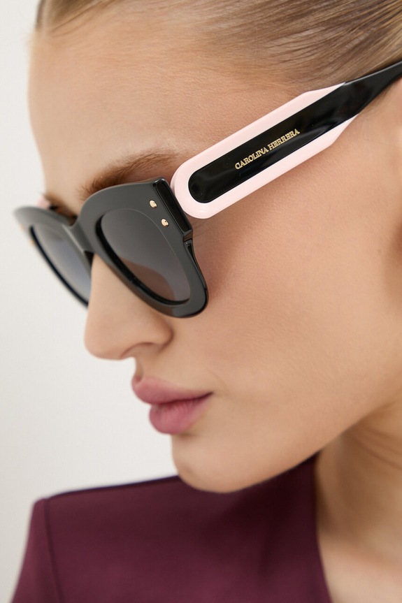 Carolina Herrera okulary przeciwsłoneczne okrągłe czarny HER.0222/S