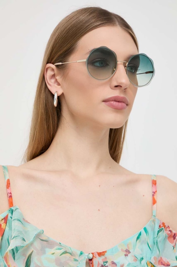 Chloé occhiali da sole sfumata oro CH0202S