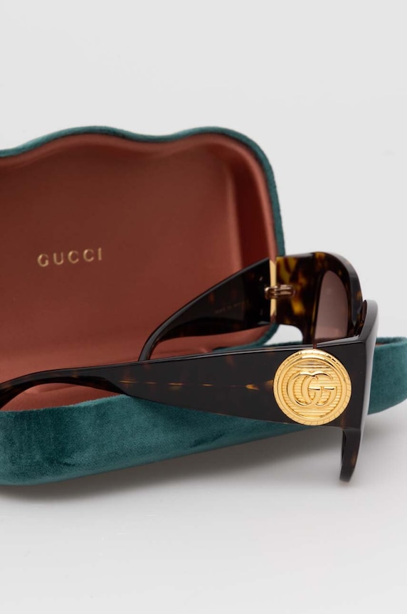 Gucci okulary przeciwsłoneczne brązowy GG1407S