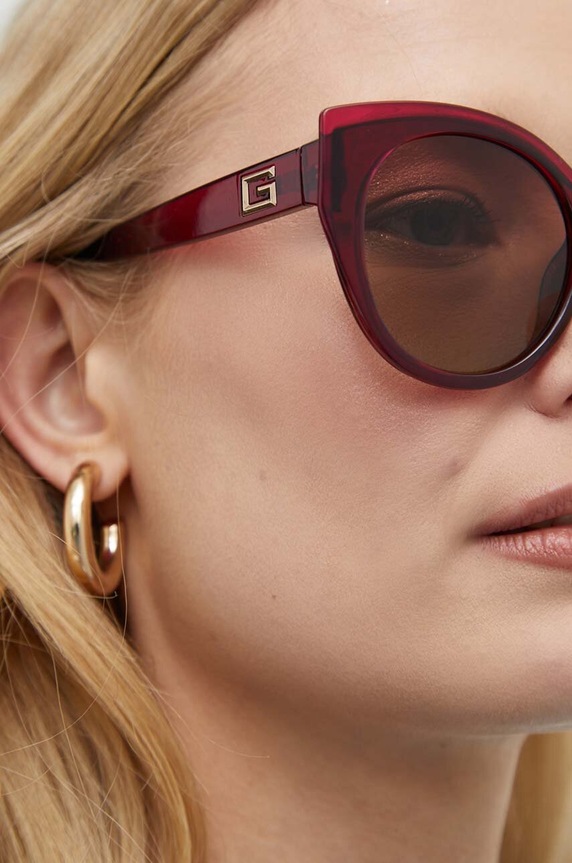 Guess okulary przeciwsłoneczne GU7909.5369T fioletowy