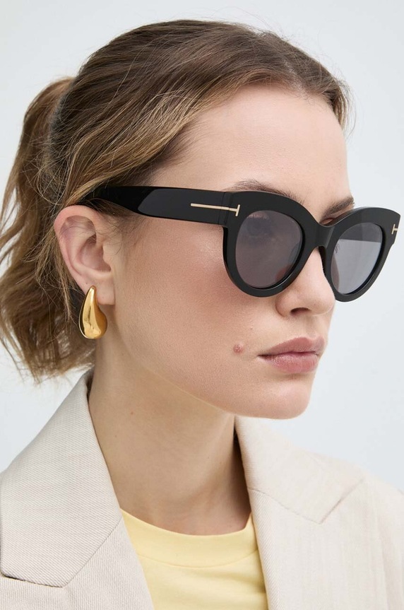 Слънчеви очила Tom Ford котешко око черен FT1063.5101C