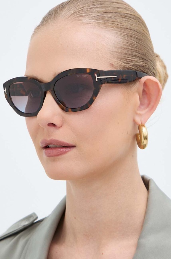 Tom Ford occhiali da sole sfumata marrone FT1086.5552F