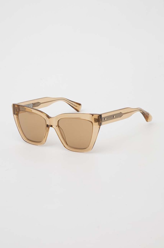 AllSaints okulary przeciwsłoneczne ALS500119154 beżowy AA00