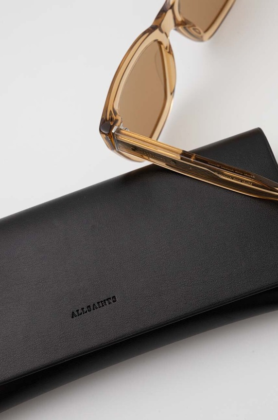 AllSaints okulary przeciwsłoneczne beżowy ALS500119154