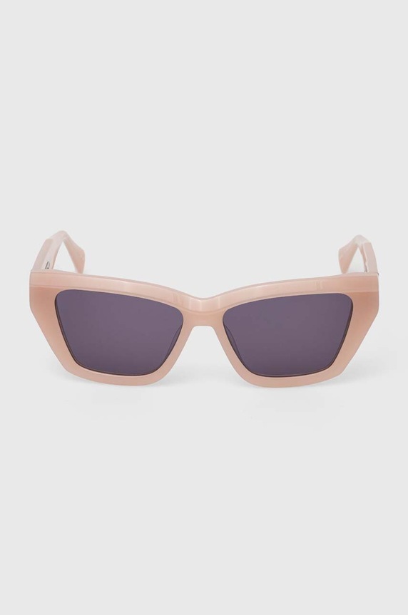Akcesoria AllSaints okulary przeciwsłoneczne ALS501127356 różowy
