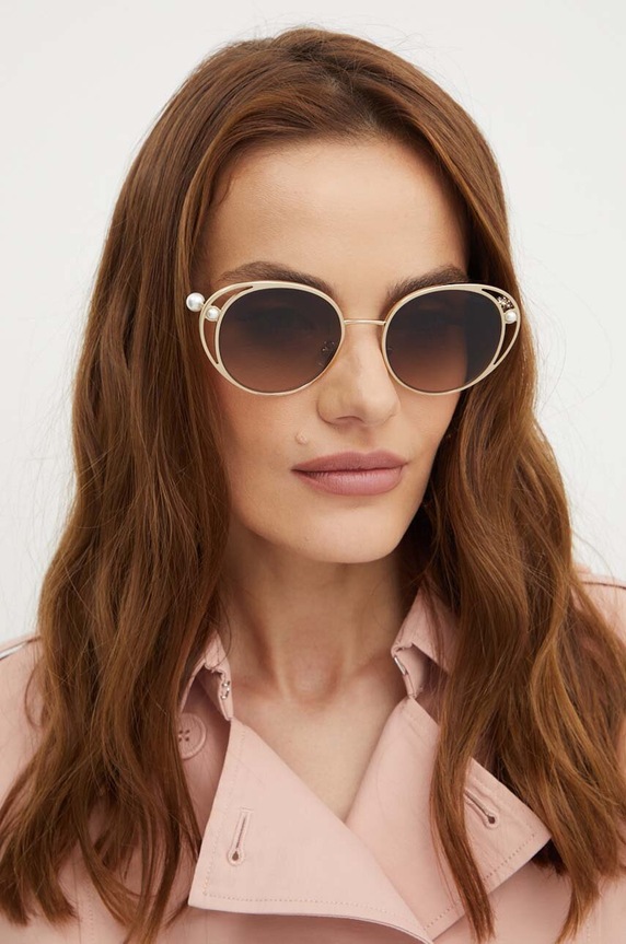 Γυαλιά ηλίου Jimmy Choo στρογγυλό μαύρο 0JC4003HB