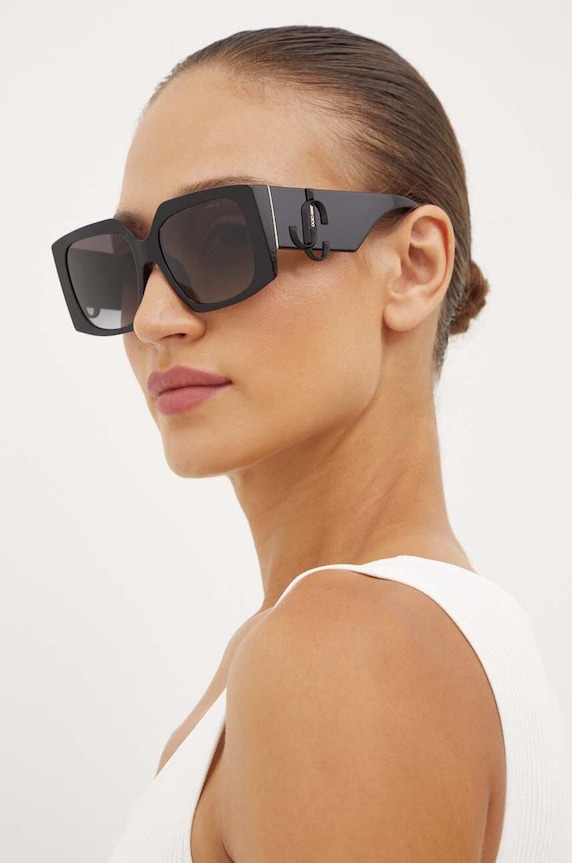 Jimmy Choo occhiali da sole rectangle nero 0JC5006U