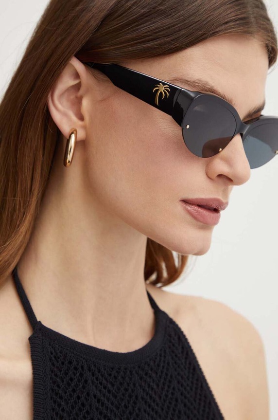 Palm Angels okulary przeciwsłoneczne czarny PERI054.621007