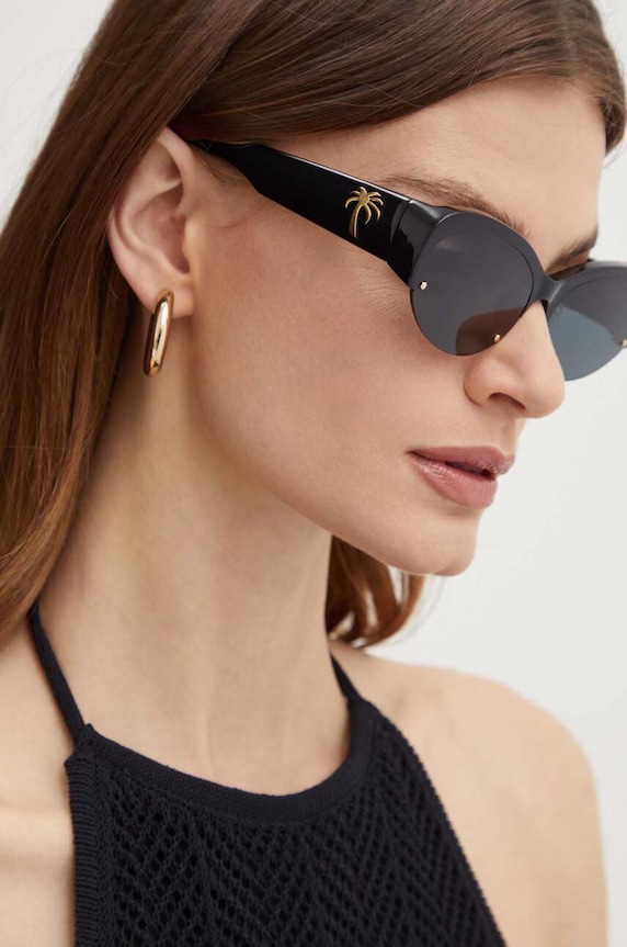 Palm Angels okulary przeciwsłoneczne czarny PERI054.621007