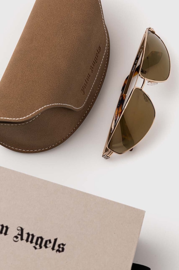 Akcesoria Palm Angels okulary przeciwsłoneczne PERI059.647676 brązowy