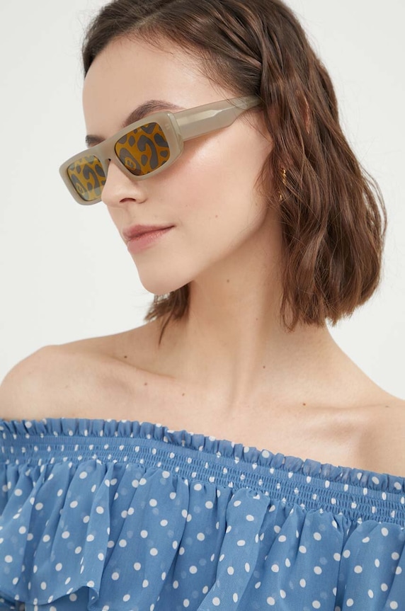 Slnečné okuliare Emporio Armani hladký béžová 0EA4229U