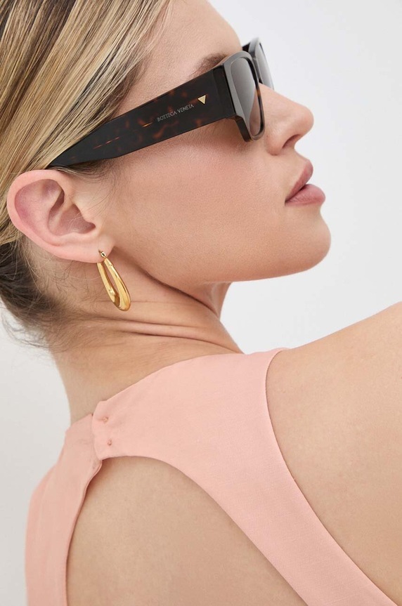 Bottega Veneta okulary przeciwsłoneczne BV1285S brązowy